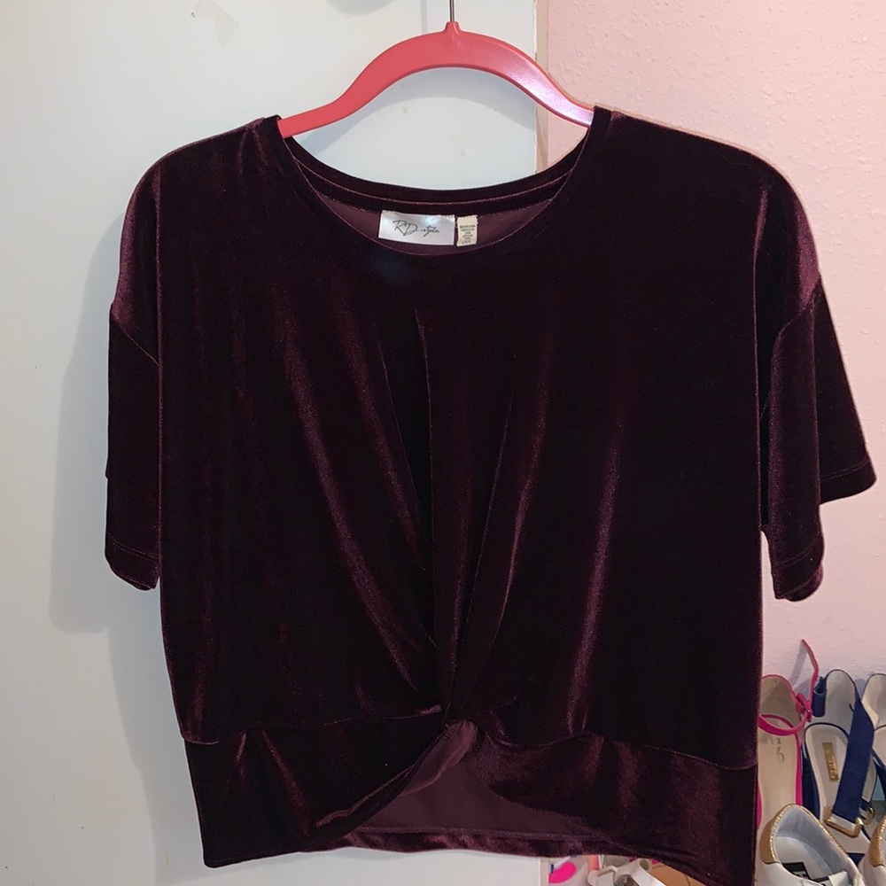 Velvet Marron Blouse